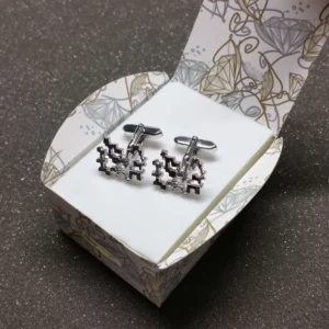 Manschettenknöpfe Cufflinks Silber 800 Design skandinavisch Vintage MS193