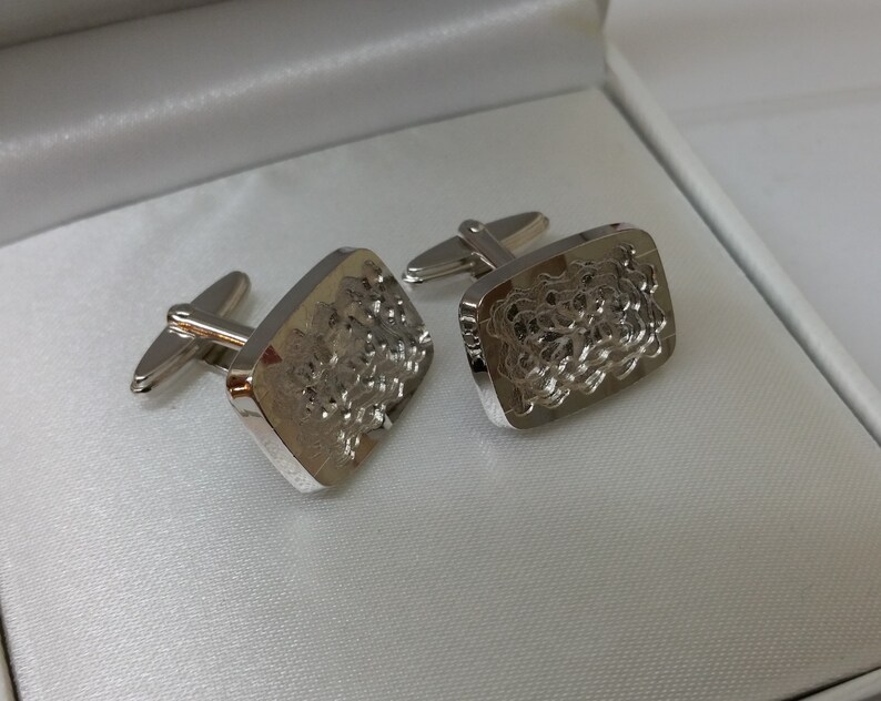 Vintage Manschettenknöpfe Cufflinks Silber 835 Modernist Design elegant selten rar MS128