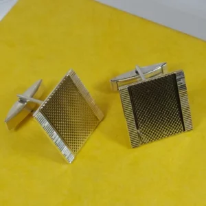 Vintage Manschettenknöpfe Cufflinks Silber 835 teilvergoldet MS155