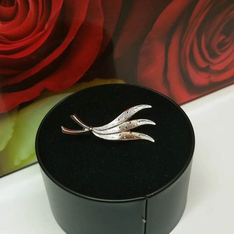 Brosche Anstecknadel Design edel Silber 835 Vintage Shabby selten rar SB186 – Bild 3