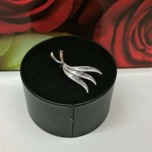 Brosche Anstecknadel Design edel Silber 835 Vintage Shabby selten rar SB186