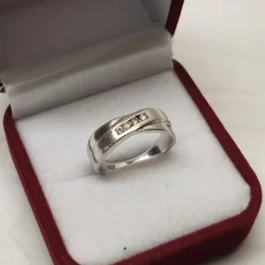 18,2 mm Ring Silberring Silber 925 Kristalle klar elegant Vintage SR1237