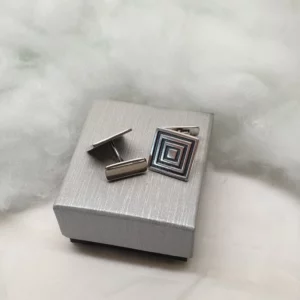 Art Deco Design Manschettenknöpfe Cufflinks Silber 835 edel rar MS221