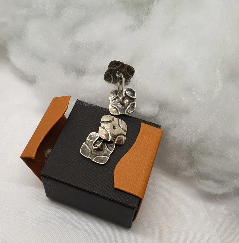 Manschettenknöpfe Cufflinks edel Vintage Silber 800 / 835 Silberschmiedekunst MS242 – Bild 2