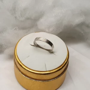 17 mm Nostalgischer Silberring Ring Silber 925 Striche Design Vintage SR1443