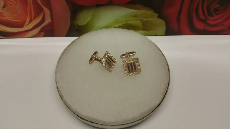 Manschettenknöpfe Silber 835 edles Design Shabby Vintage MS214