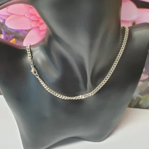 46 cm Klassische Kette Halskette Panzerkette Silberkette Silber 925 Vintage edel SK1524