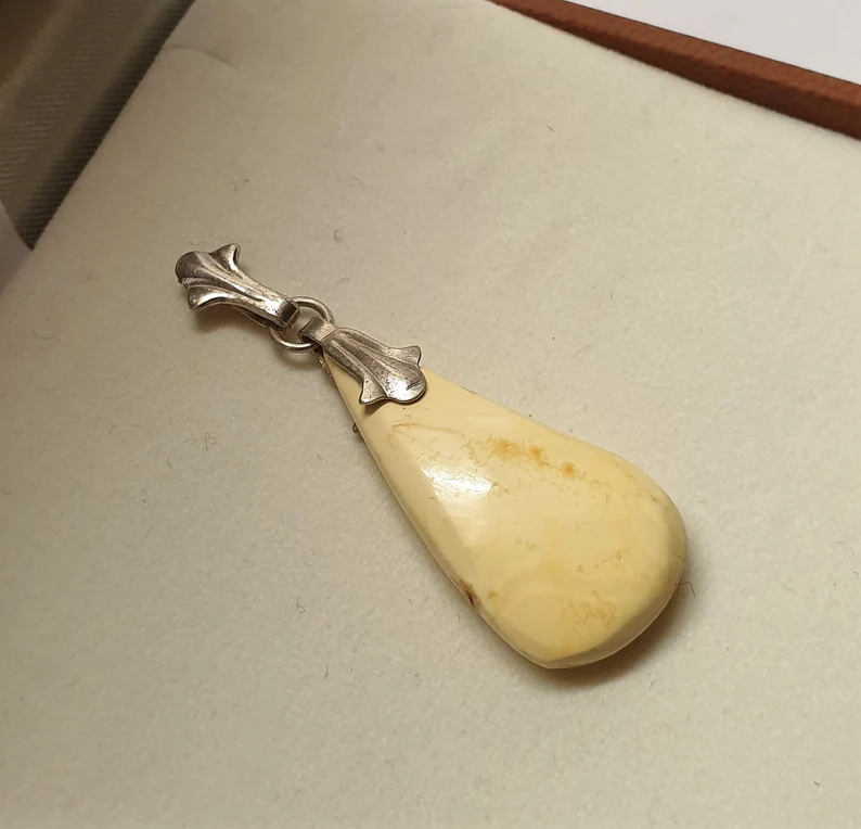 Shabby Vintage Anhänger Moosopal Stein nostalgisch elegant SKA1662