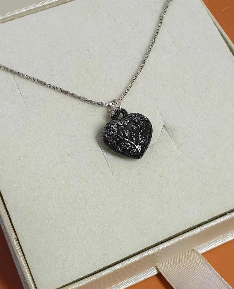 Nostalgischer Anhänger Herz Herzchen altsilberfarben Shabby Vintage SKA1441 – Bild 4