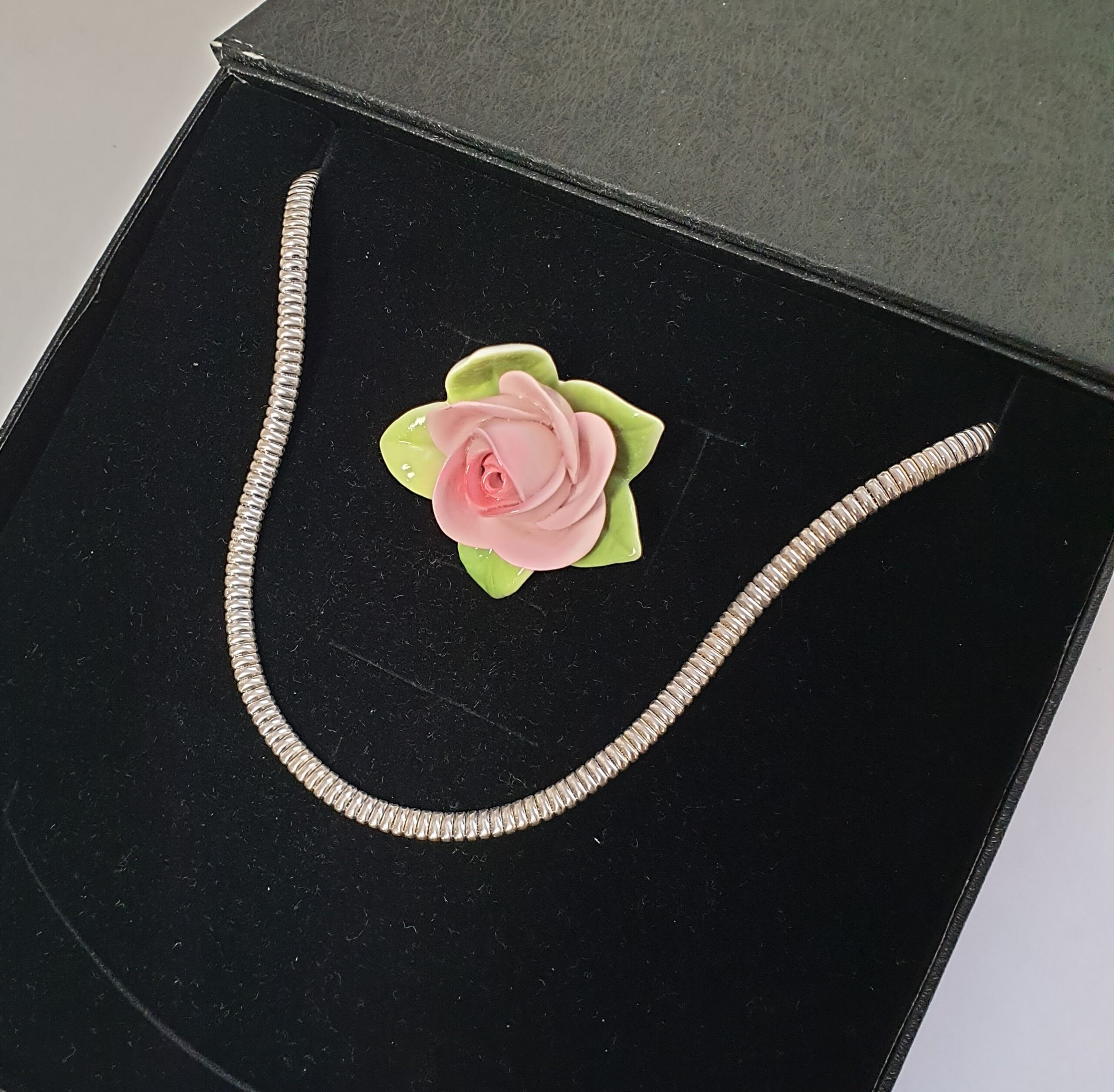 42 cm Halskette Silberkette Kette Schlangenkette Silber 925 Vintage elegant SK526