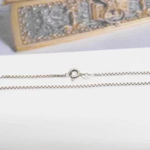 46 cm / 1,2 mm Kette Halskette Venezianer Silber 925 Vintage elegant SK353