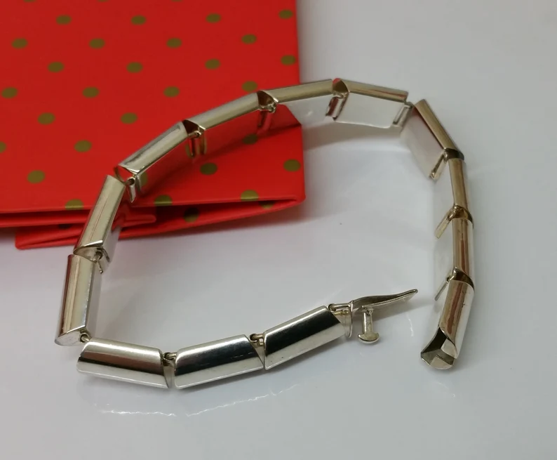 21 cm Armband Silberarmband Gliederarmband Silber 925 Vintage elegant SA264 – Bild 3