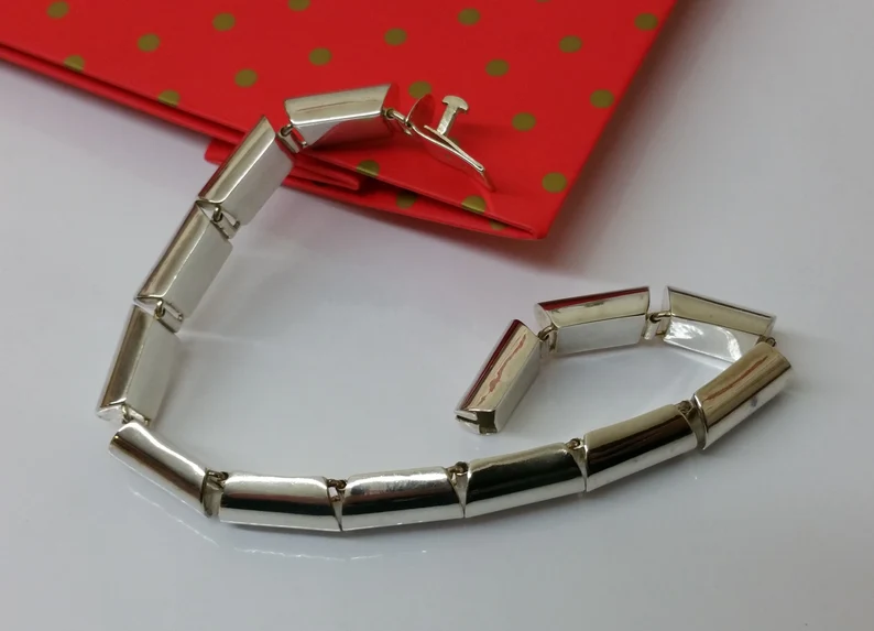 21 cm Armband Silberarmband Gliederarmband Silber 925 Vintage elegant SA264 – Bild 2