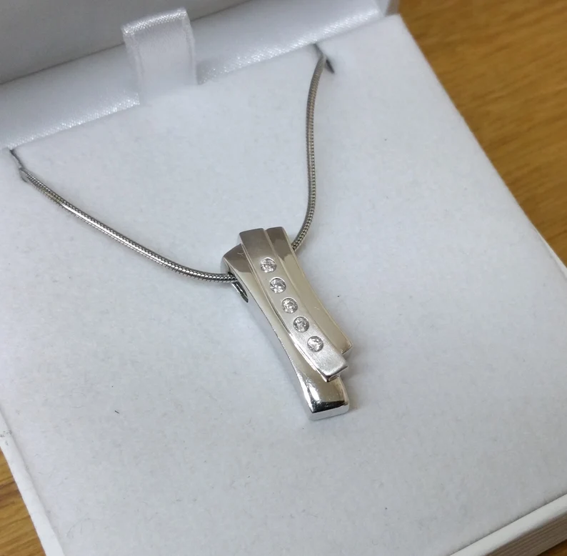 Anhänger Silberanhänger Silber 925 mit 5 Stck. Kristalle klar edel Vitnage Design SKA886 – Bild 3