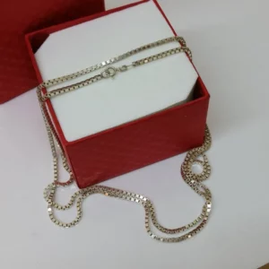101 cm / 2,3 mm Kette Halskette Venezianer Venezianerkette Silber 925 Vintage elegant HK180