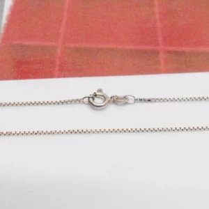 40 cm / 1 mm Venezianer Kette Halskette Silberkette Silber 835 Vintage elegant SK354