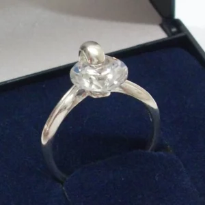 15,8 mm Silberring Design Ring Silber 925 Kristall edel Vintage SR170