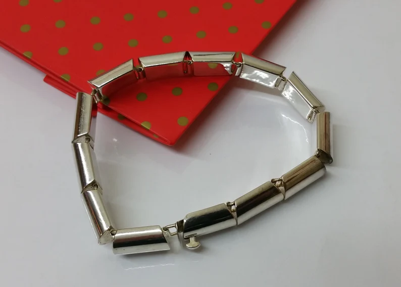 21 cm Armband Silberarmband Gliederarmband Silber 925 Vintage elegant SA264 – Bild 4