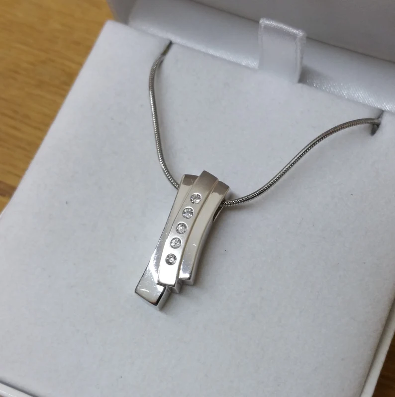 Anhänger Silberanhänger Silber 925 mit 5 Stck. Kristalle klar edel Vitnage Design SKA886 – Bild 2