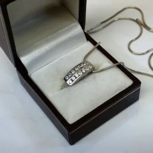 Anhänger Silberanhänger Silber 925 klare Kristallsteinchen edel Vintage SKA986