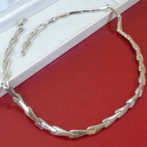 42,5 cm Kette Halskette Silberkette Gliederkette Silber 925 Design edel Vintage 80er Style SK943