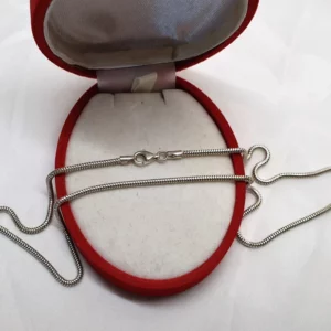 42,0 cm / 1,9 mm Kette Silberkette Halskette Schlangenkette Silber 925 Vintage edel HK193