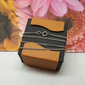 41 cm/1,6 mm Kette Halskette Panzerkette Silber 835 Vintage klassisch edel SK352