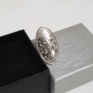17 mm Silberring Ring Silber 925 nostalgisch Silberschmiede Kunst selten rar SR145