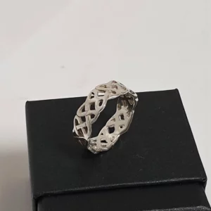 19 mm Nostalgischer Ring Bandring Silber 925 durchbrochenes Design Vintage SR166