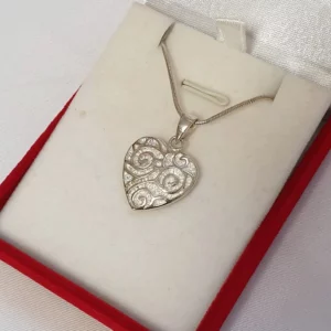 Nostalgischer Silberanhänger Herzanhänger Anhänger Herz Silber 925 Vintage edel SKA453