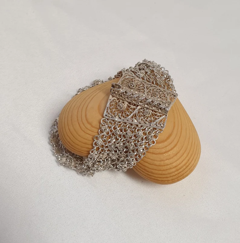 20 cm Armband Gliederarmband Friesland Silber Nostalgie Design friesisch edel Shabby Vintage SA201 – Bild 3