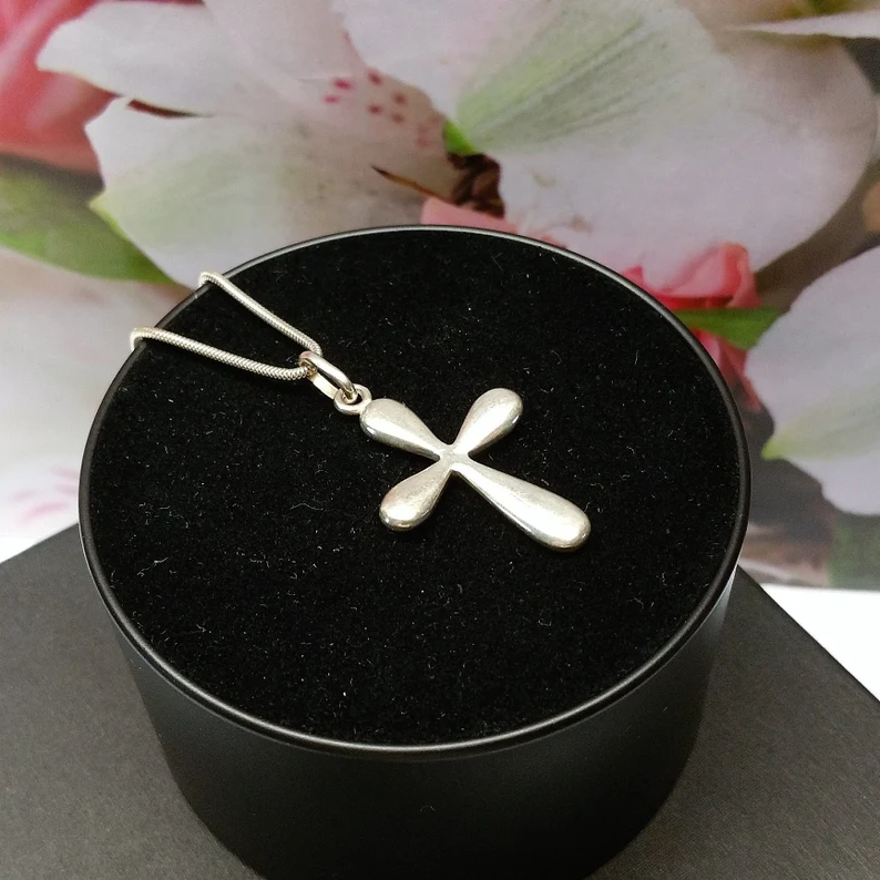 Anhänger Silberanhänger Kreuzanhänger Kreuz ohne Kette Silber 925 schlichtes edles Design SKA1012 – Bild 4