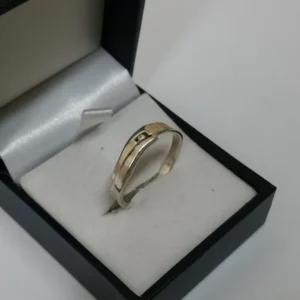 19,6 mm Ring Silber 925 Silberring Kristall klar Vintage Design elegant SR342