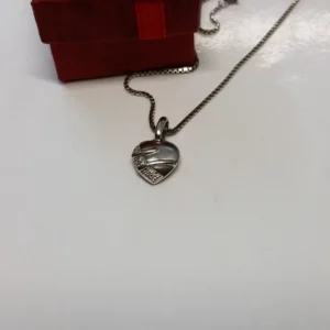 Anhänger Silberanhänger Herzanhänger Herz Silber 925 Kristalle klar nostalgisch Vintage elegant SKA1052