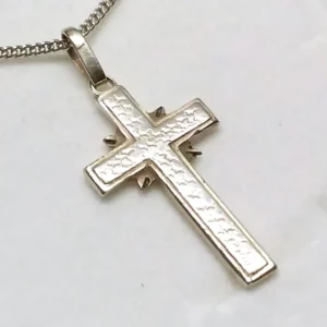 Anhänger Silberanhänger Kreuzanhänger Kreuz Silber 800 Vintage Nostalgie SKA1184