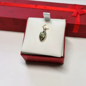 Silberanhänger Anhänger Silber 925 Kristall Steinchen hellgrün grün Vintage elegant SKA1067