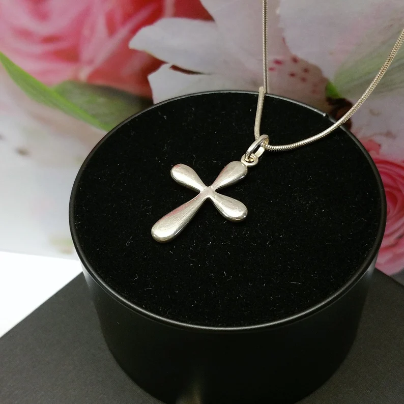 Anhänger Silberanhänger Kreuzanhänger Kreuz ohne Kette Silber 925 schlichtes edles Design SKA1012 – Bild 3