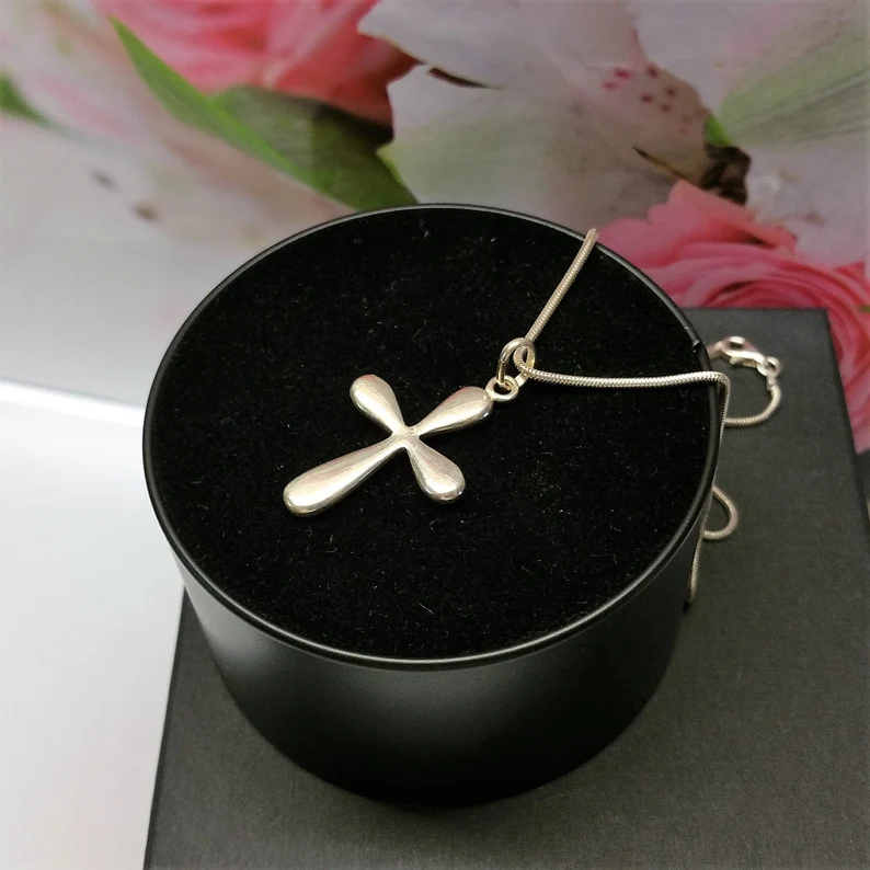 Anhänger Silberanhänger Kreuzanhänger Kreuz ohne Kette Silber 925 schlichtes edles Design SKA1012 – Bild 2