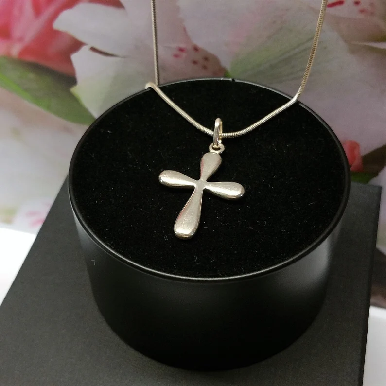 Anhänger Silberanhänger Kreuzanhänger Kreuz ohne Kette Silber 925 schlichtes edles Design SKA1012