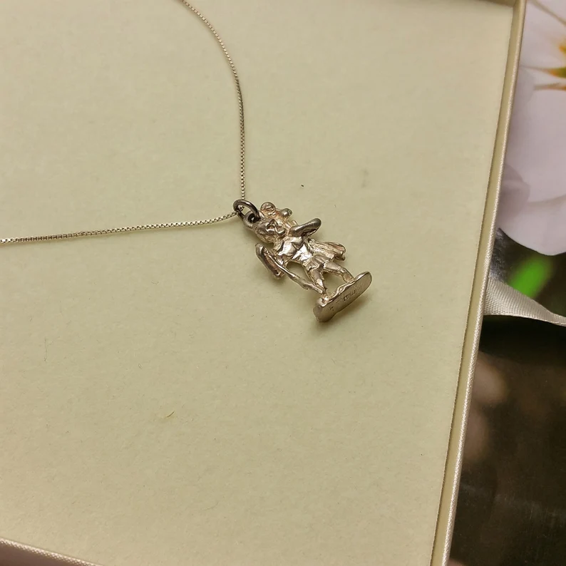 Nostalgischer Silberanhänger Anhänger Heiliger Christopherus Silber Vintage selten rar SKA1045 – Bild 2