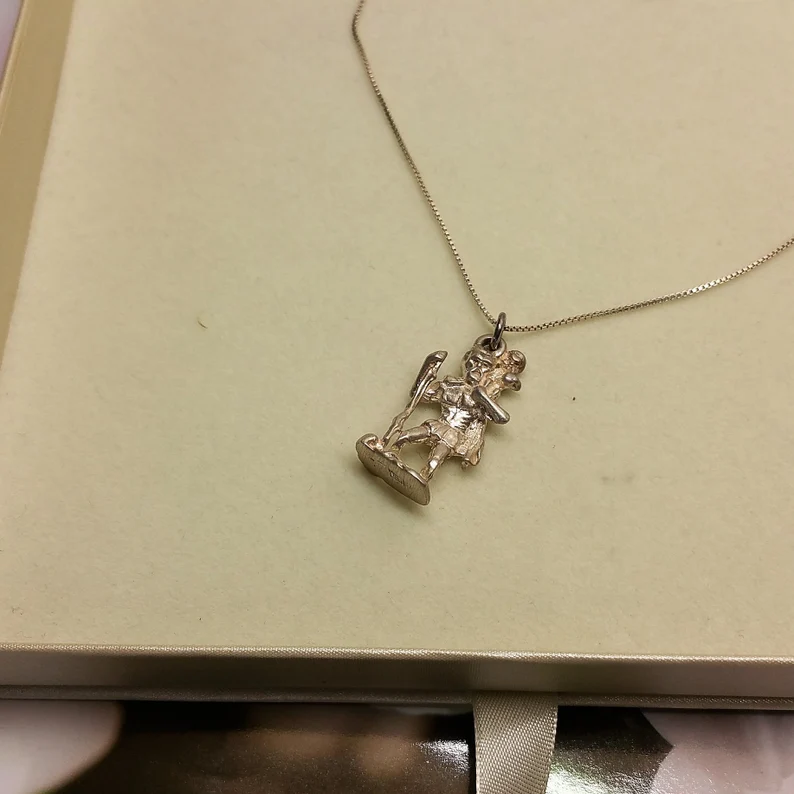 Nostalgischer Silberanhänger Anhänger Heiliger Christopherus Silber Vintage selten rar SKA1045 – Bild 3