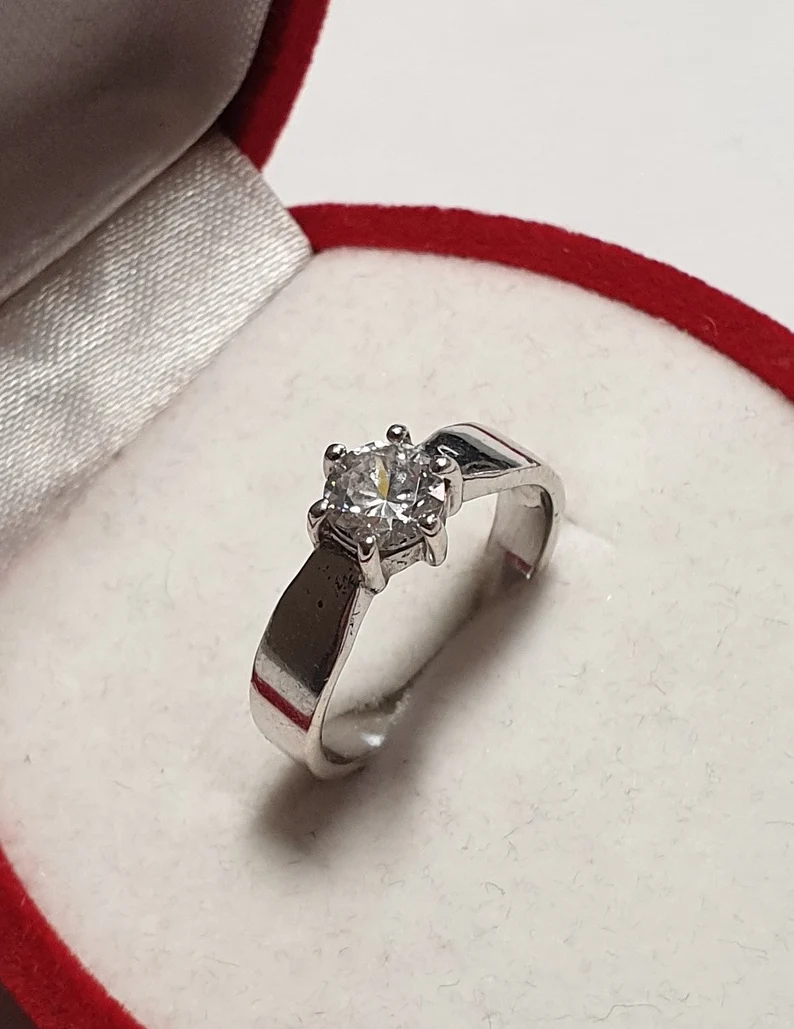 16,5 mm Ring Silberring Silber 925 Kristall edel Vintage Design SR261 – Bild 3