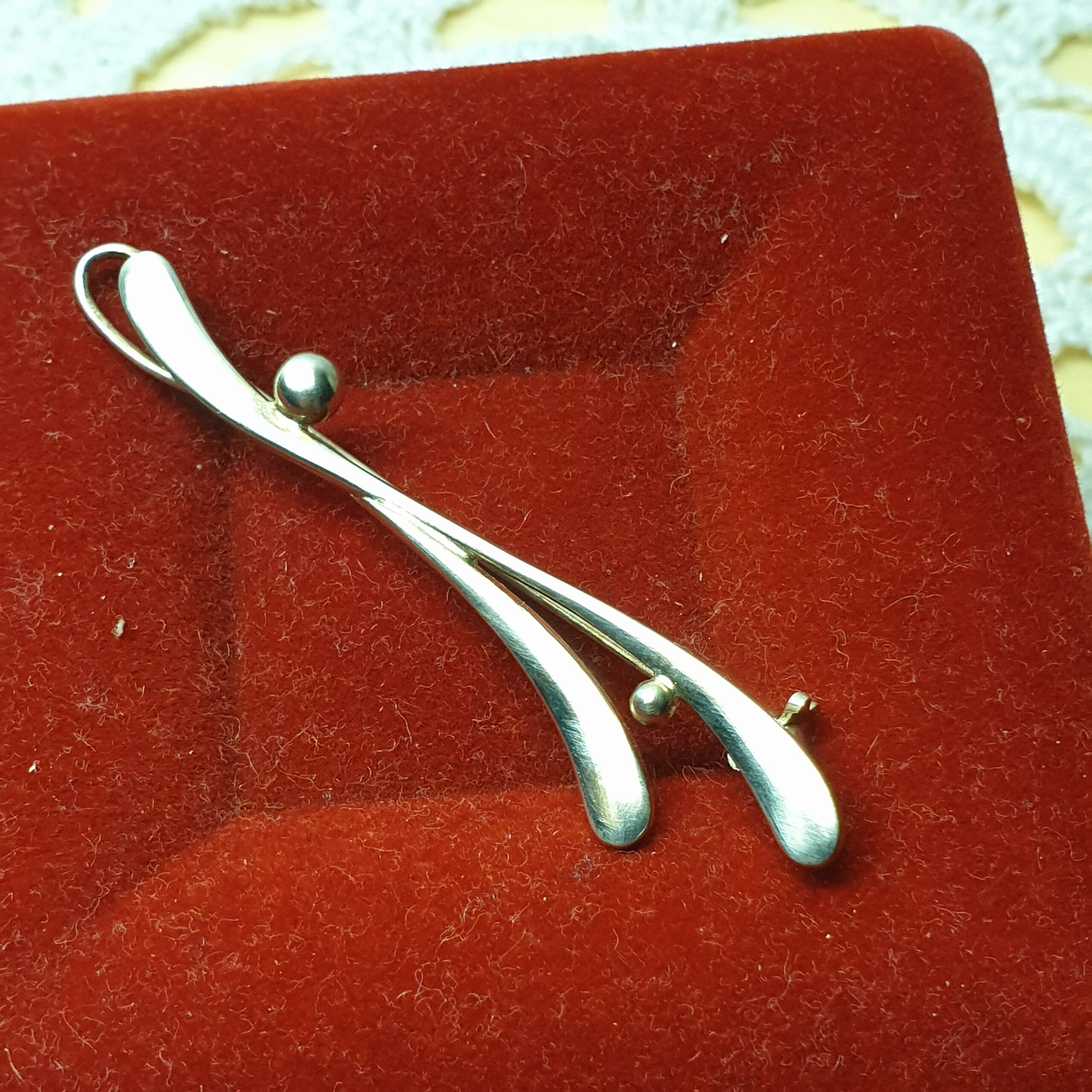 Nostalgische Design Brosche Anstecknadel Silber 835 Shabby Vintage elegant SB507 – Bild 2