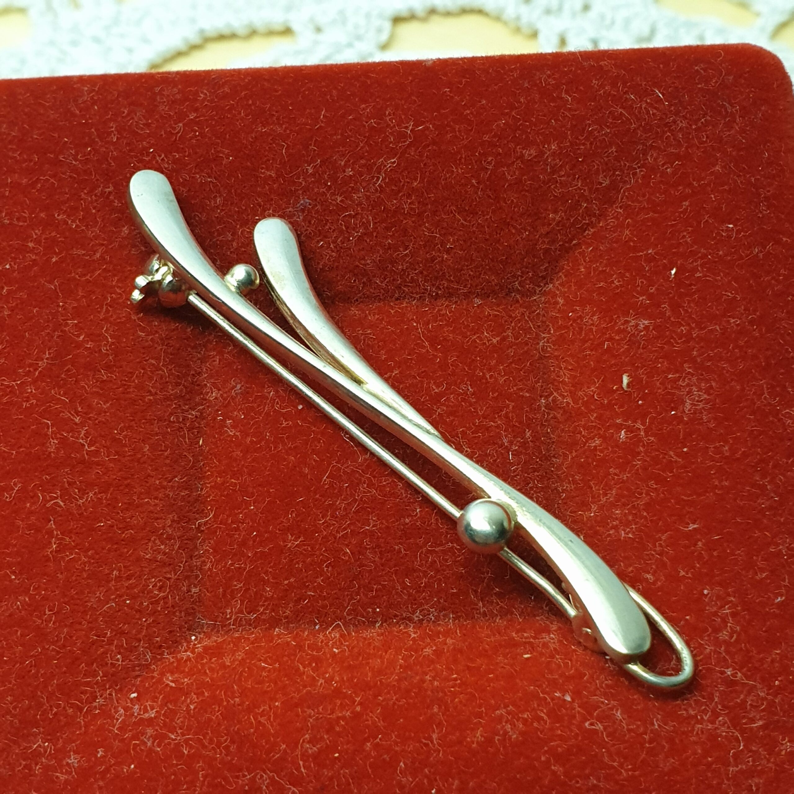 Nostalgische Design Brosche Anstecknadel Silber 835 Shabby Vintage elegant SB507 – Bild 4