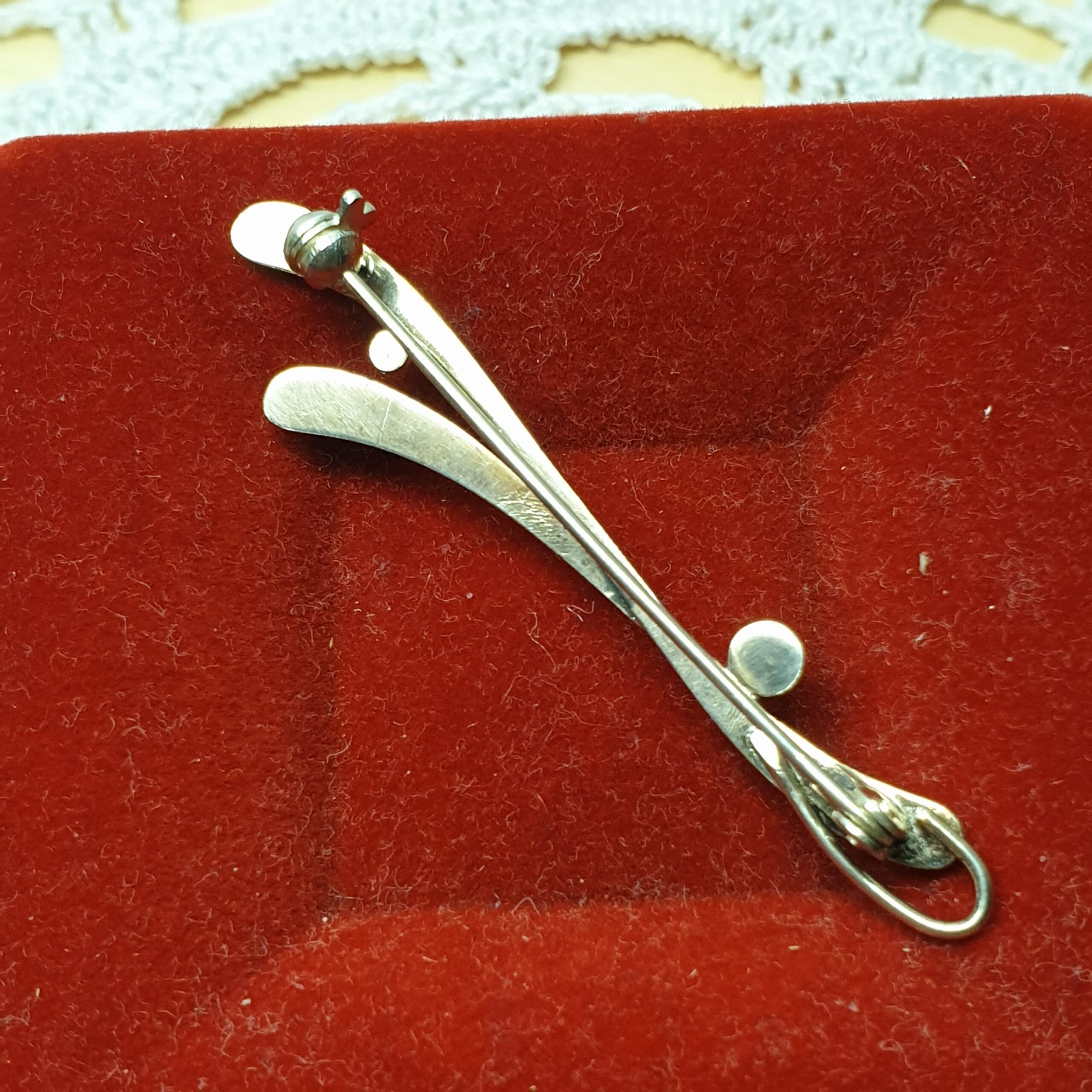 Nostalgische Design Brosche Anstecknadel Silber 835 Shabby Vintage elegant SB507 – Bild 3