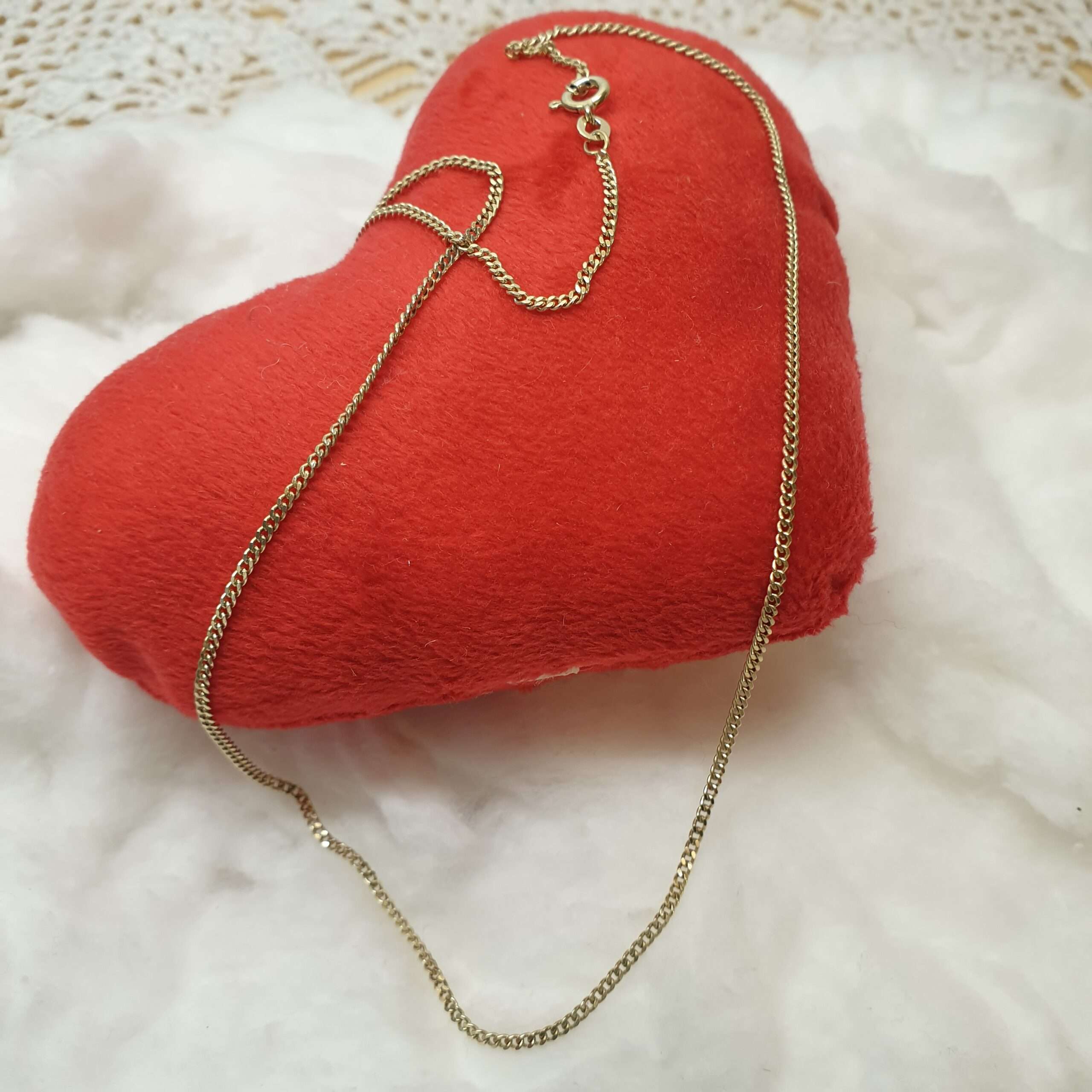 46,0 cm / 1,7 mm Panzerkette Anhängerkettchen Silber 925 vergoldet Halskette Silber edel Vintage HK201