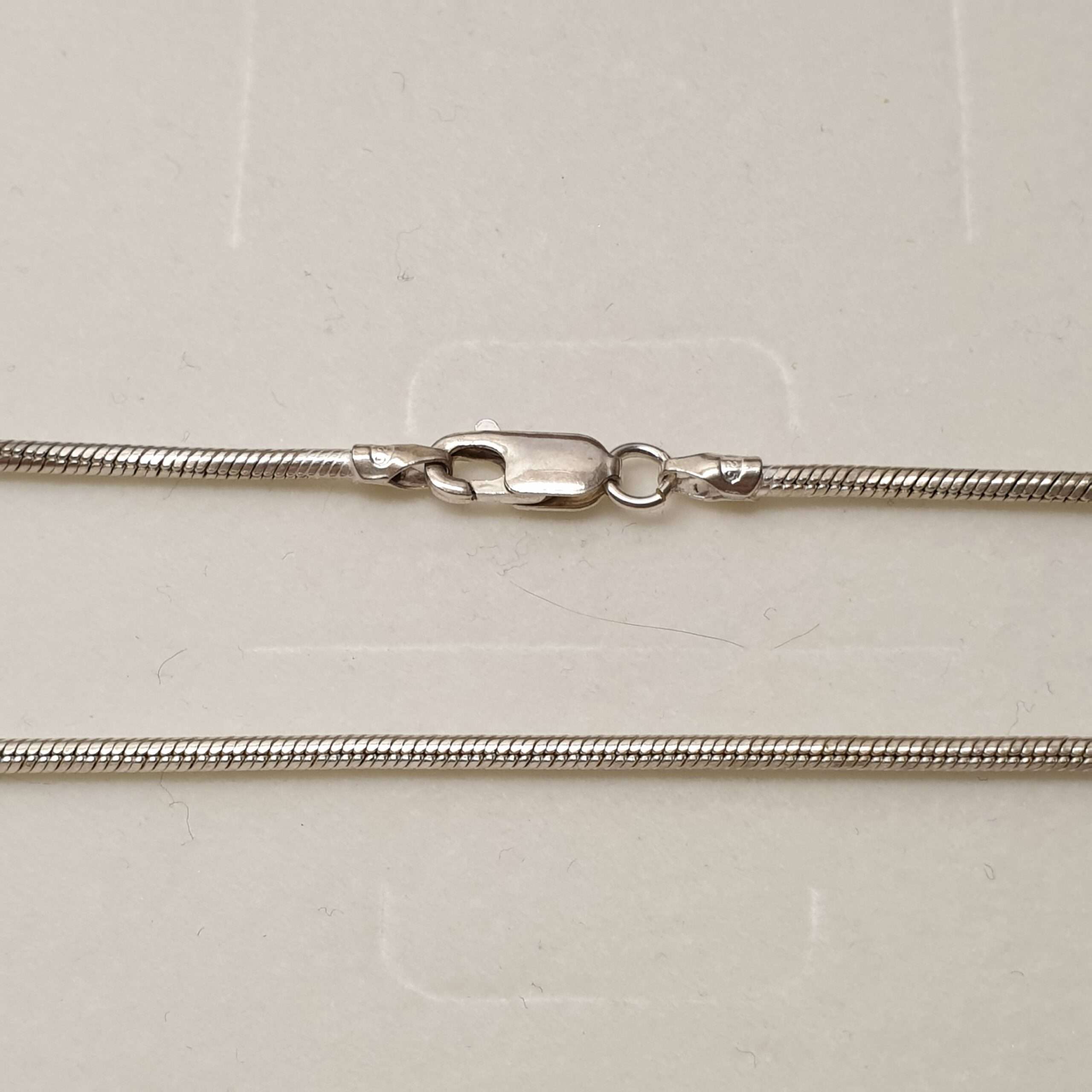 49,5 cm / 1,9 mm Kette Schlangenkette Halskette Silber 925 edel Vintage HK184