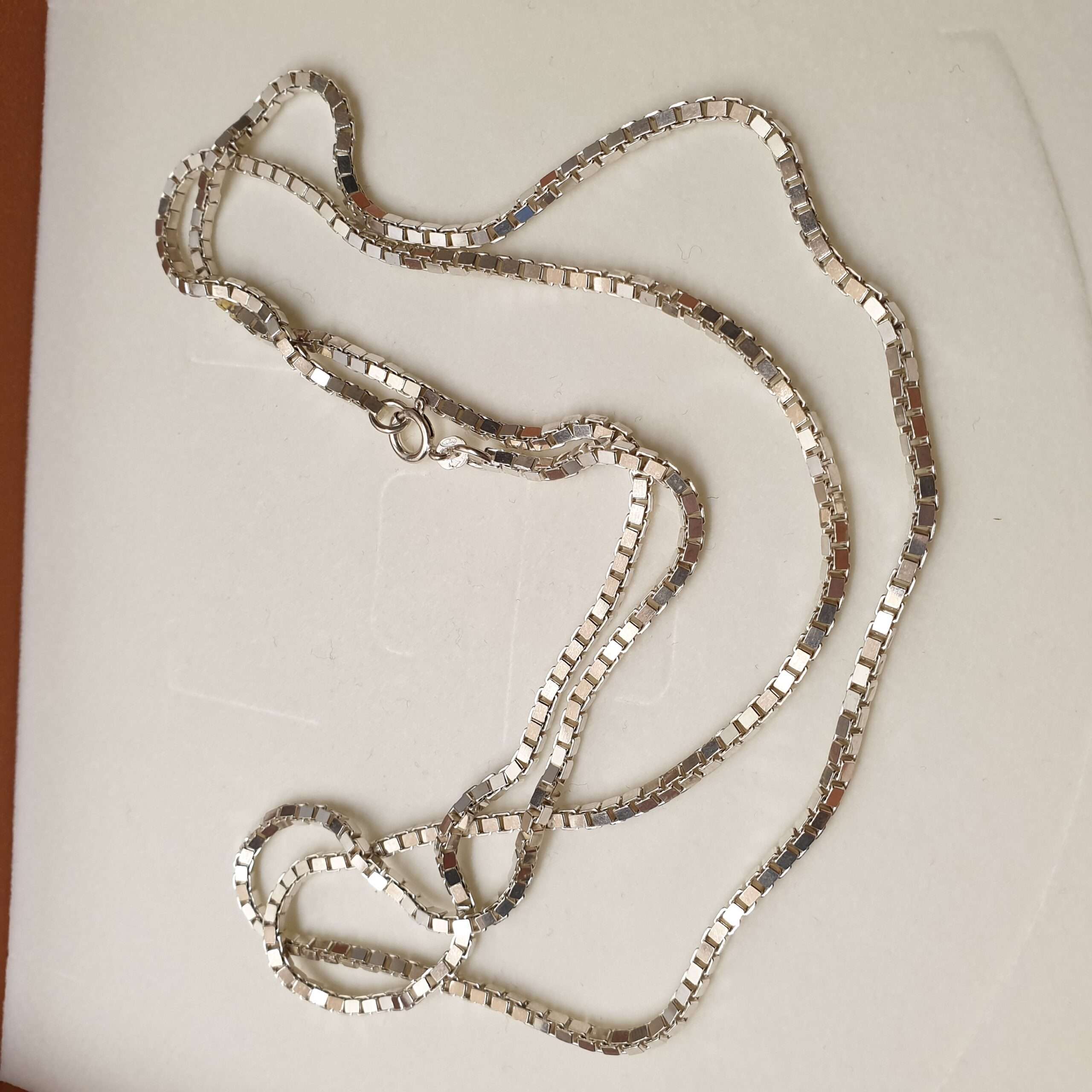 89 cm / 2,5 mm Venezianerkette Halskette Kette Silber 925 Vintage Eleganz HK188