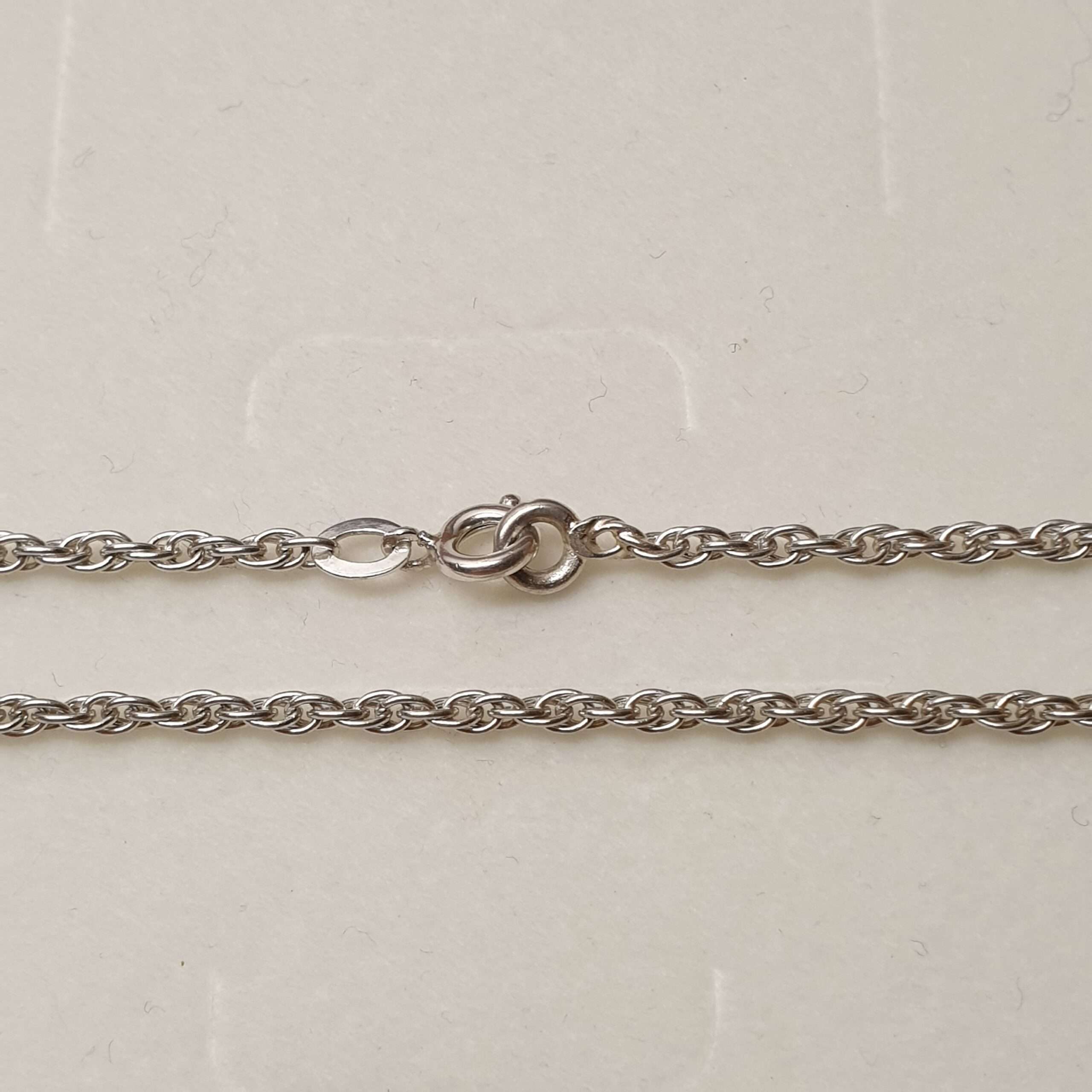 81,5 cm / 1,8 mm Kette Halskette Gliederkette Doppelglieder Design Silber 835 edel Vintage selten rar HK199 – Bild 2