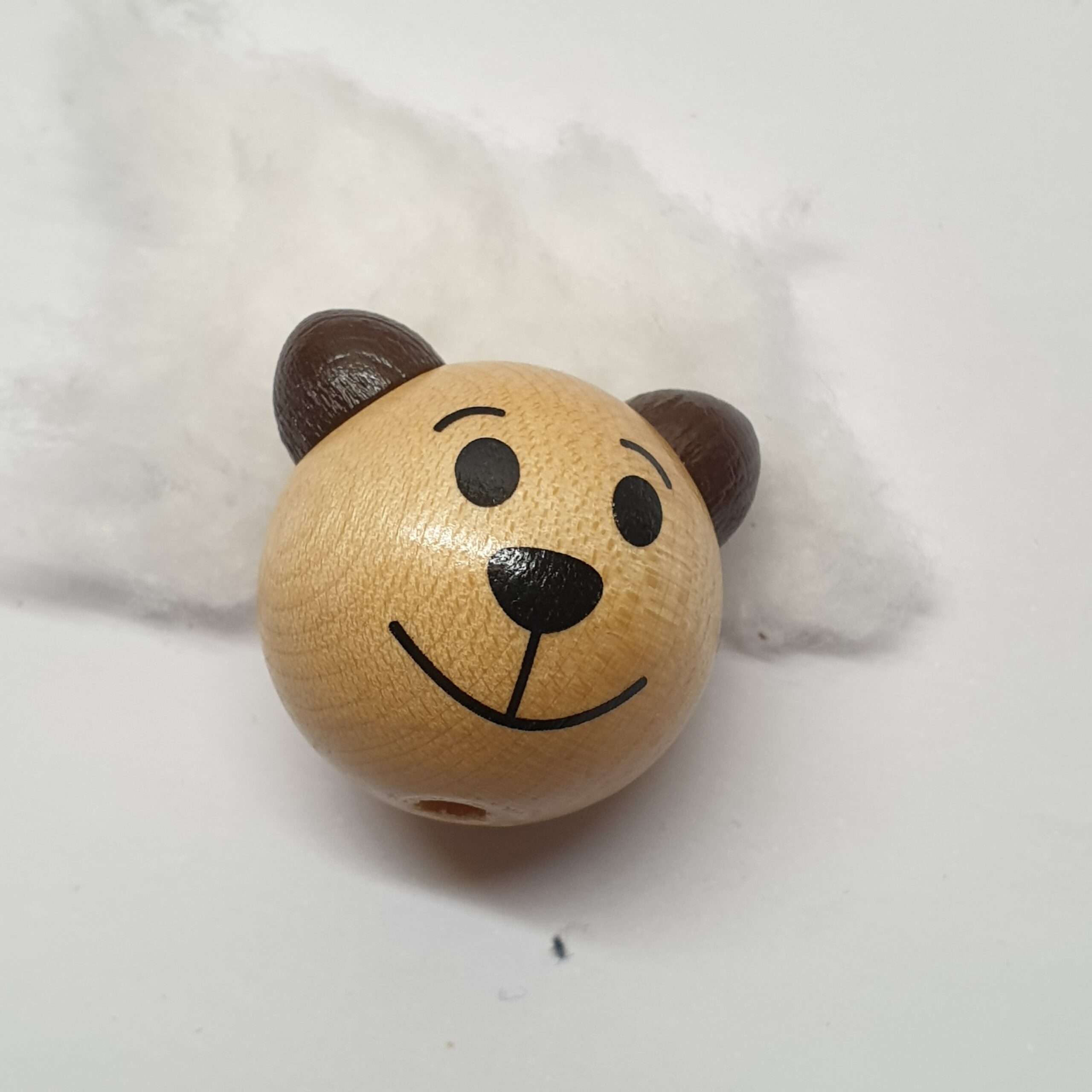 Motivperle Bär Teddybär Bärchen naturfarben braun MP125
